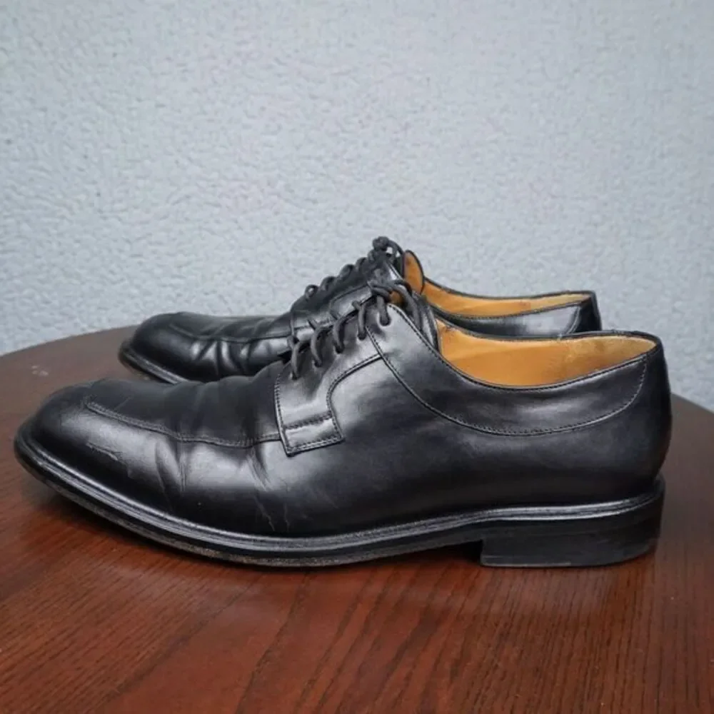 Mezland Delray‎ Shoes Mens 10M Black Leather Split Toe Derby Dress Oxford